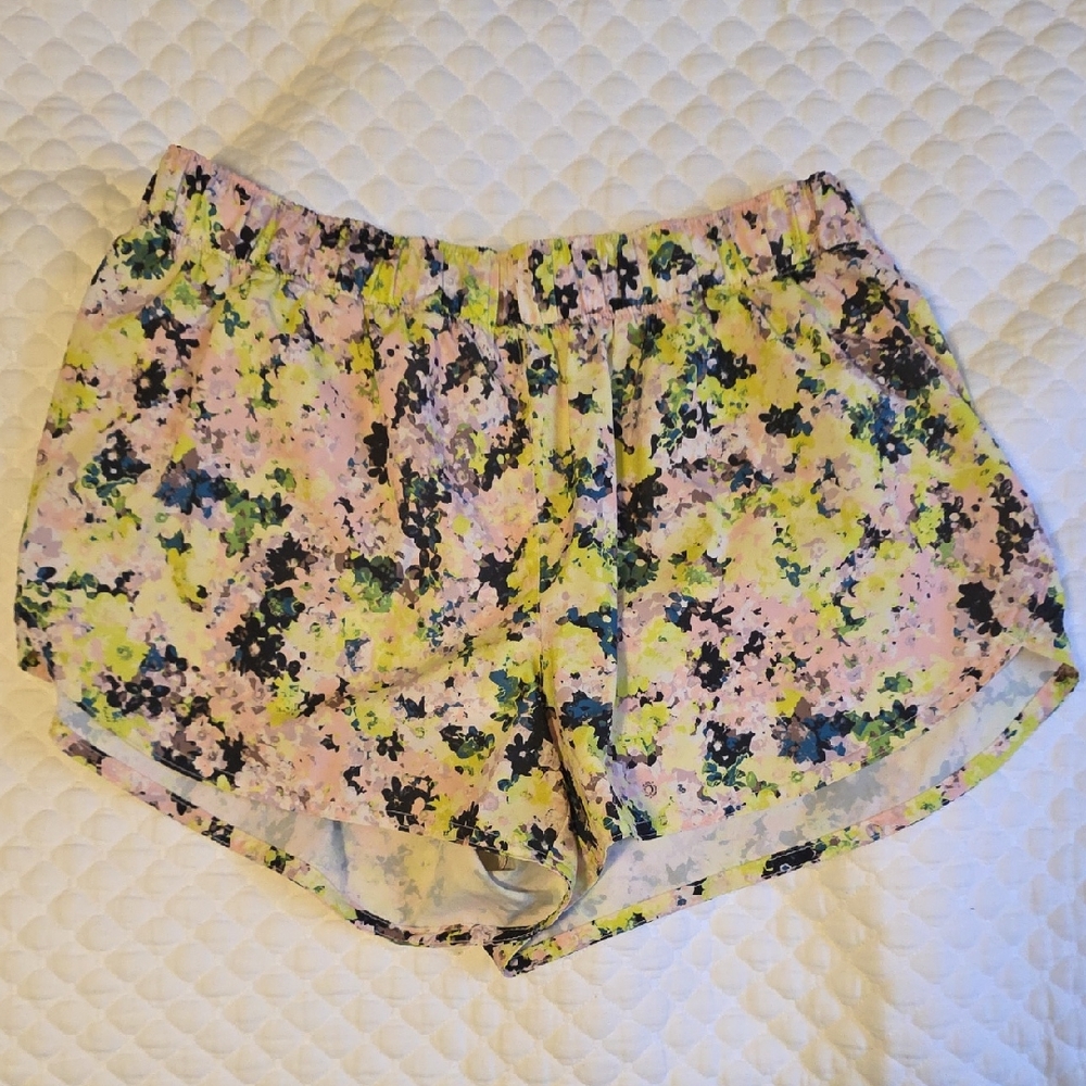 Old Navy Women's Athletic Shorts - Pink, Yellow, Black Floral